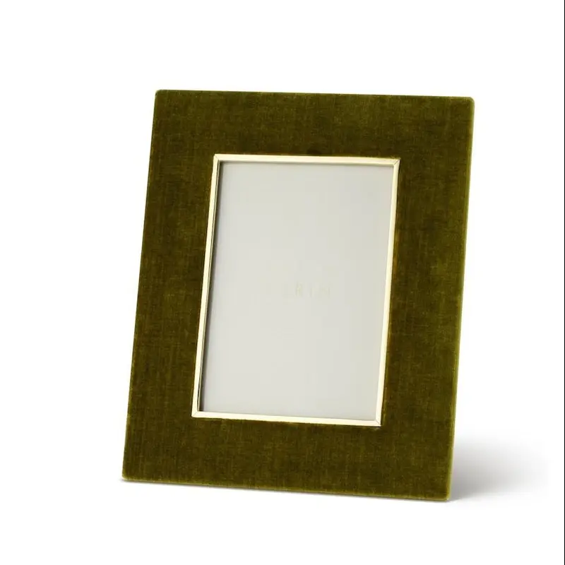 Valentina Velvet Frame - 5 x 7 - Moss by AERIN